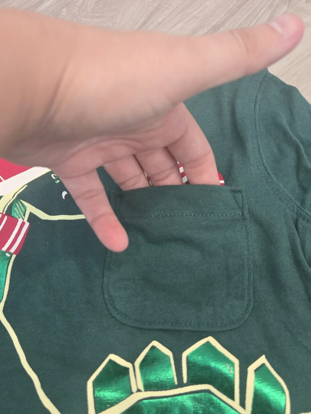 🎄 NWT Carter's Toddler Boy Christmas Dinosaur Long Sleeve Shirt Size 2T 🦖